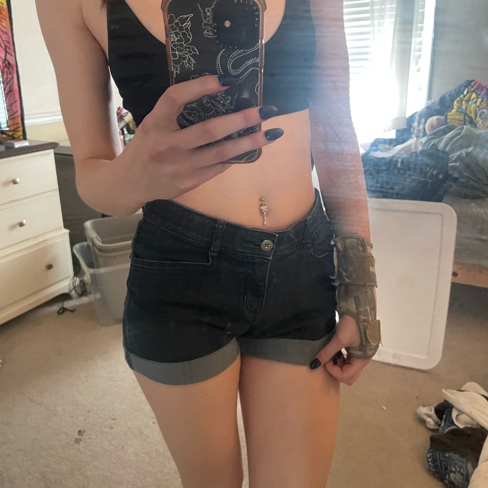 lee sinfully soft y2k jean shorts